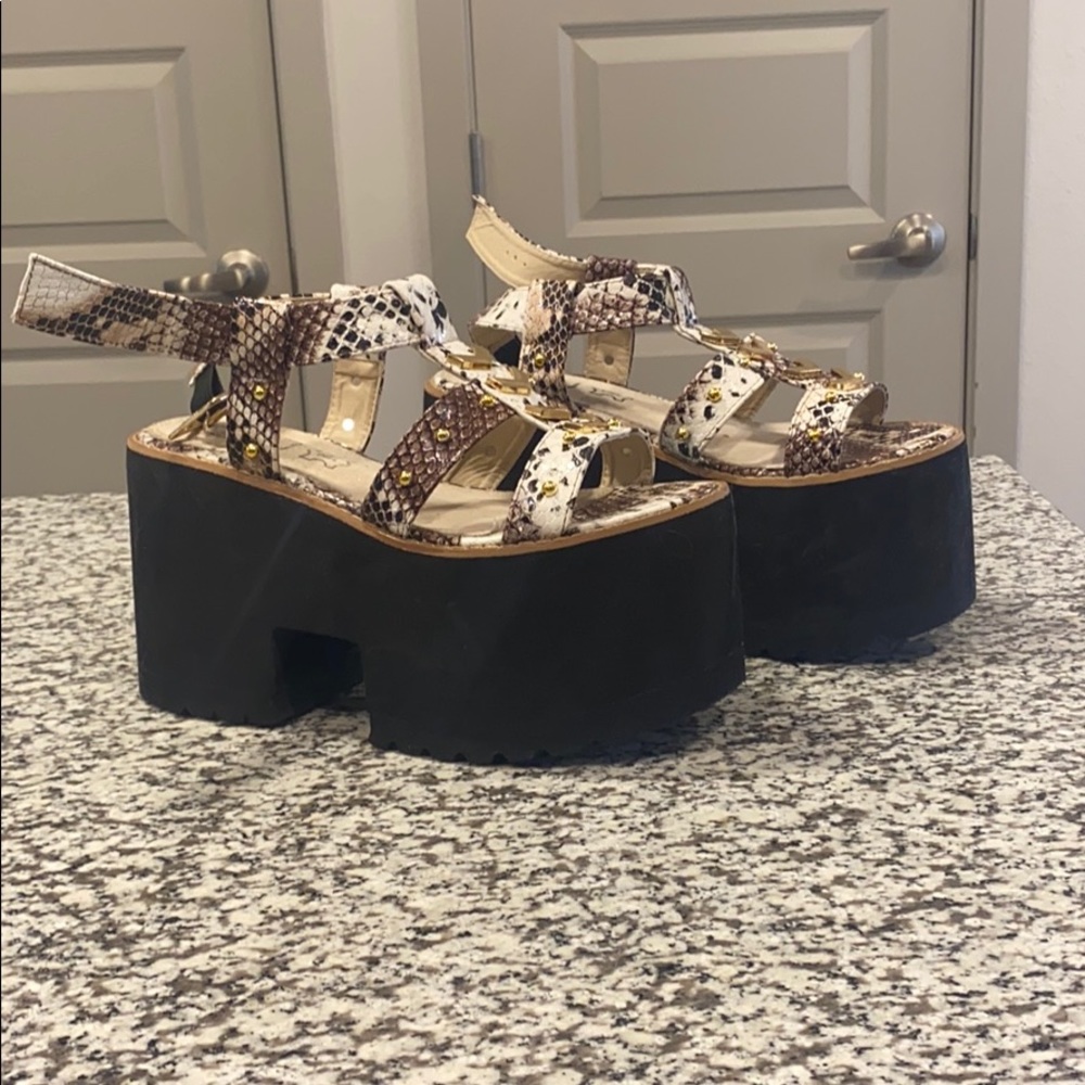 Platform Studded NastyGal sandals